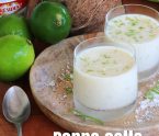 Panna cotta coco citron vert antillaise