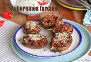 aubergines farcies à la viande de bœuf