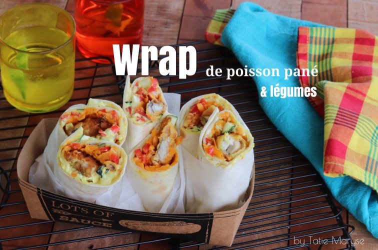 wrap de poisson pané