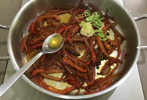 Compotée de poivron au curry