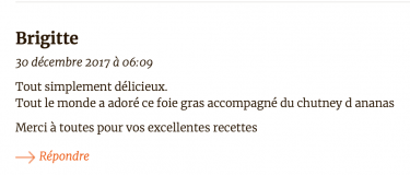 commentaire recette de foie gras antillais