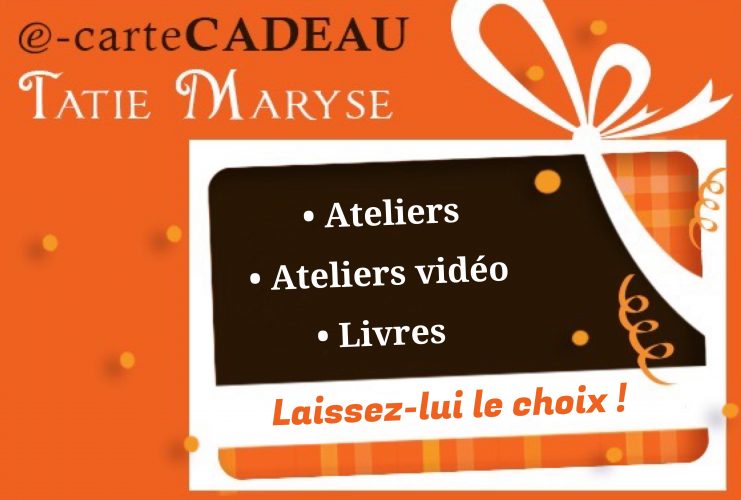 carte cadeau Tatie Maryse