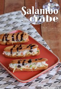 salambo au crabe éclairs salés au crabe