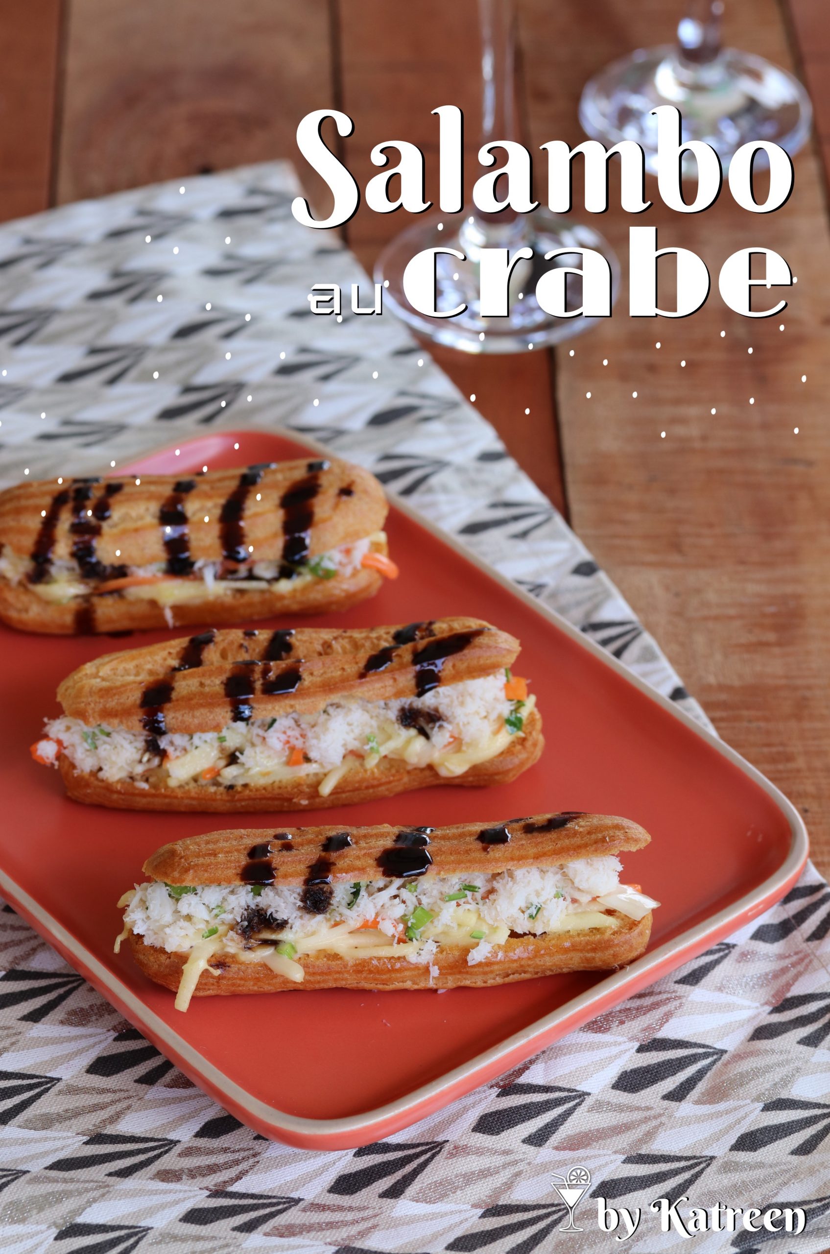 salambo au crabe éclairs salés au crabe