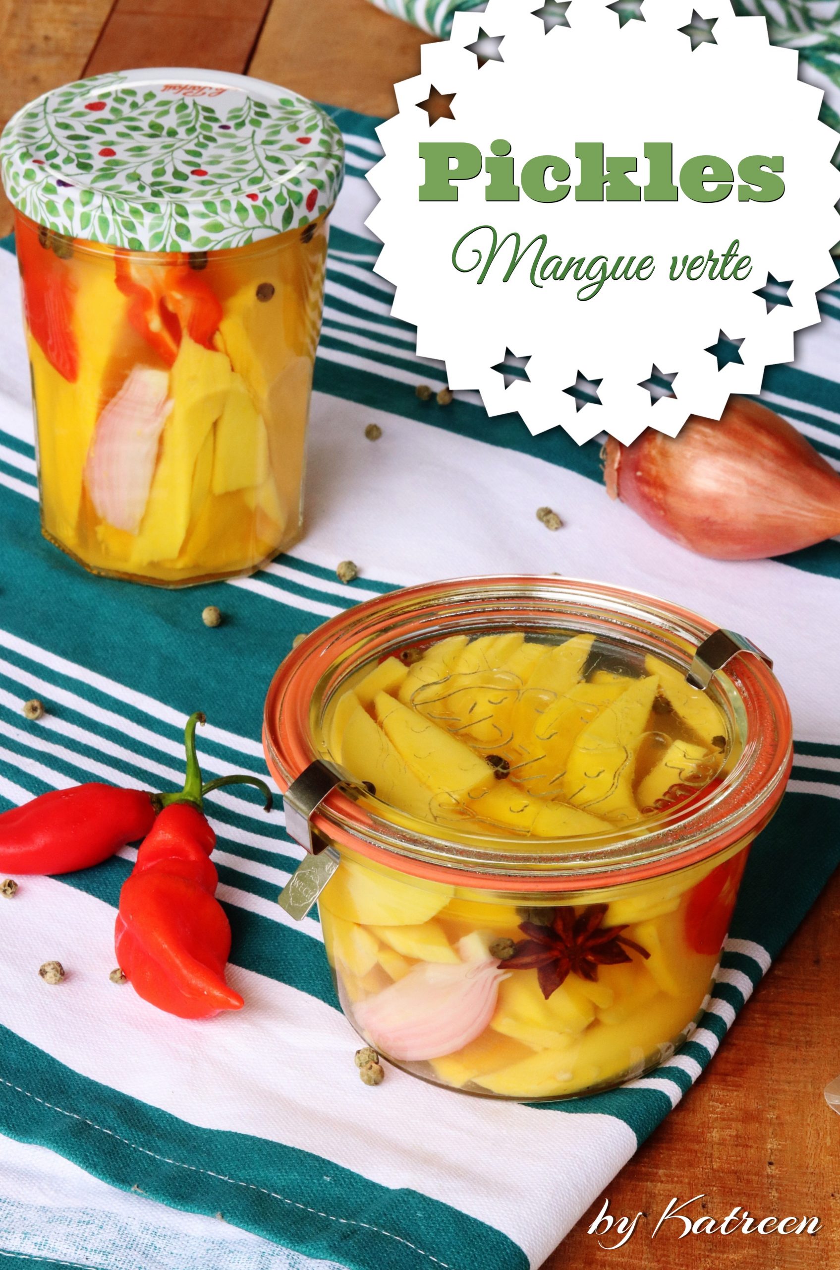 Pickles de mangue verte et anis antillais