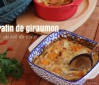 gratin de giraumon au coco