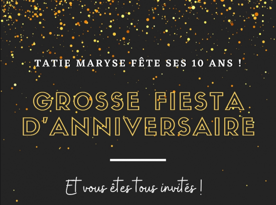 10 ans Tatie Maryse