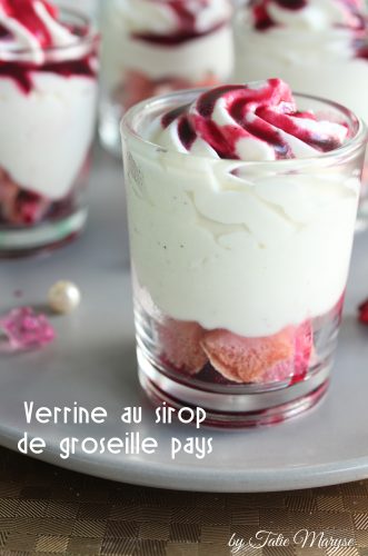 verrine sirop de groseille-pays