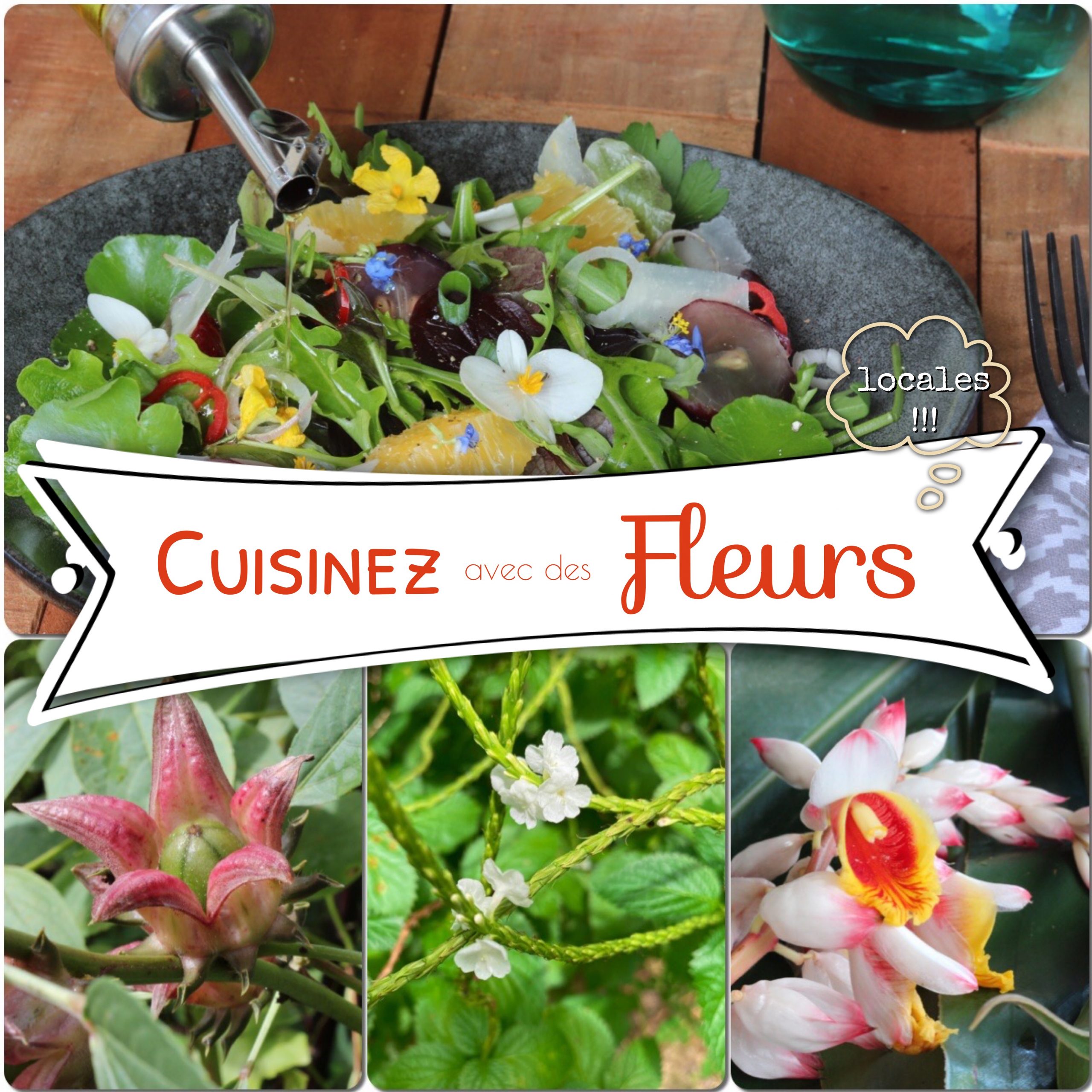 cuisinez avec des fleurs antillaises