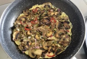 recette créole omelette aux champignons