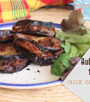 Recette des AUBERGINES FARCIES aux CREVETTES
