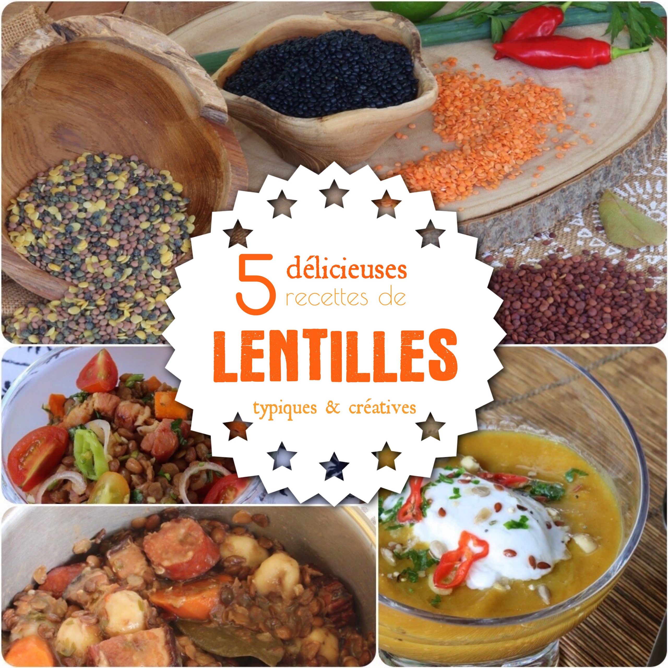 5 recettes de lentilles