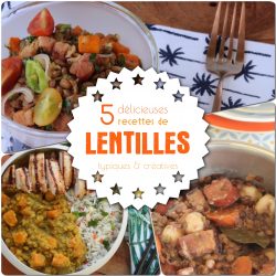 5 recettes de lentilles