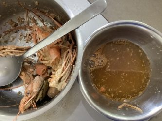 recette christophine farcie aux crevettes