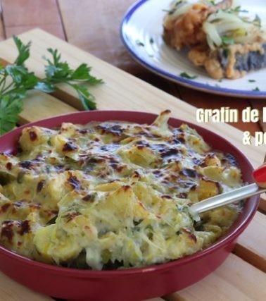Recette du GRATIN de BANANE jaune & POIREAU - by Tatie Maryse