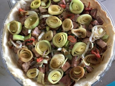 recette guadeloupe tarte jambon et poireau