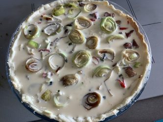 recette Antilles tarte jambon et poireau