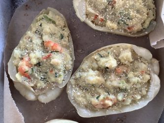 recette chayote farcie aux crevettes