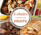 6 chairs à cuisiner avec des fruits