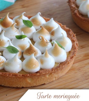 Recette de la tarte citron-basilic meringuée by Cassie