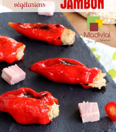 Recette des PIMENTS végétariens FARCIS au Jambon, by Tatie Maryse
