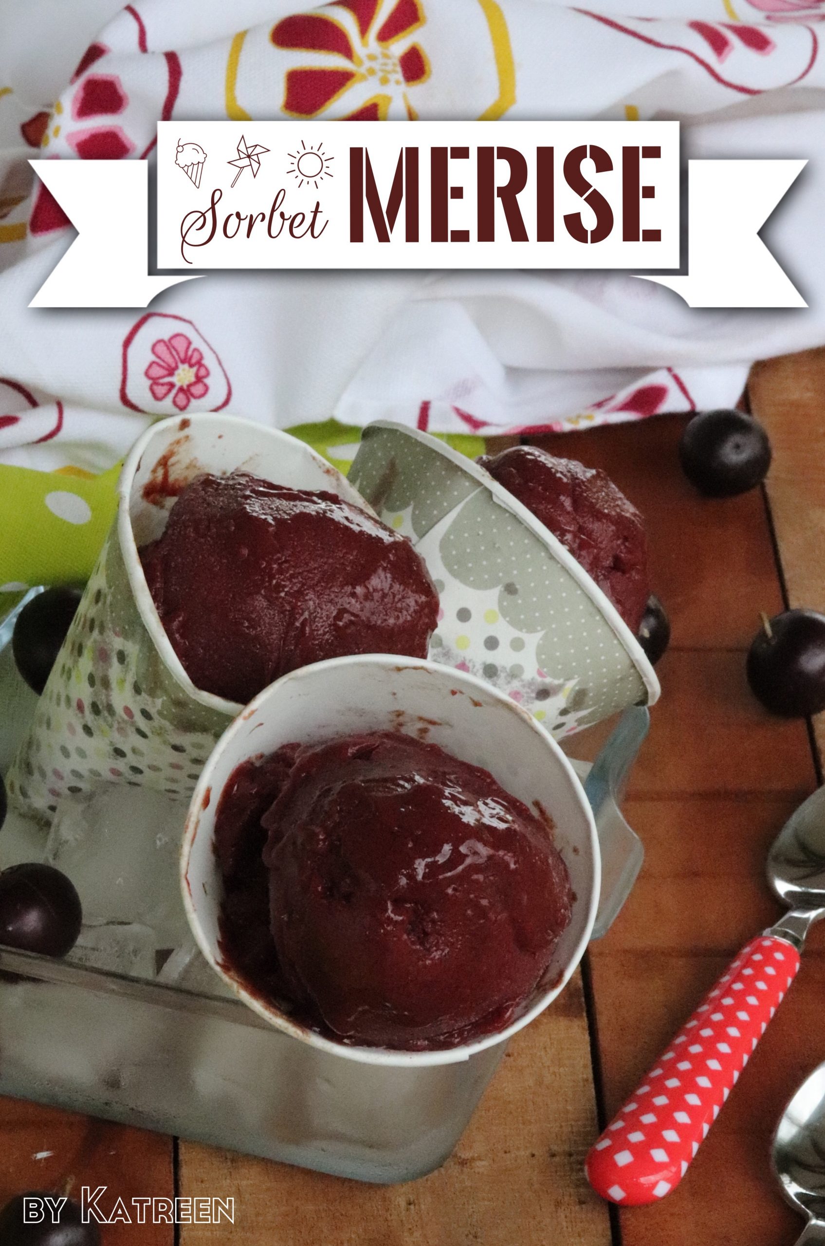 sorbet aux merises