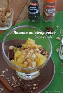 recette ananas au sirop épicé