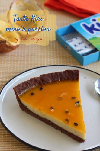 Tarte fromage kiri miroir passion