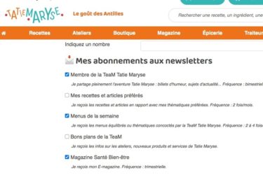 Newsletter magazine Tatie Maryse