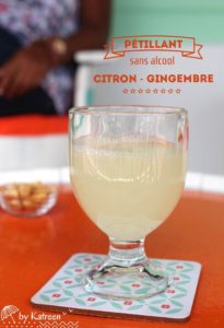 pétillant citron gingembre sans alcool