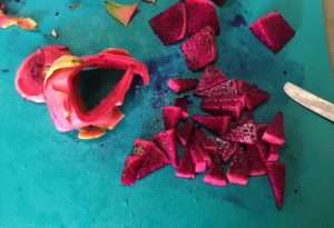 fromage blanc au pitaya