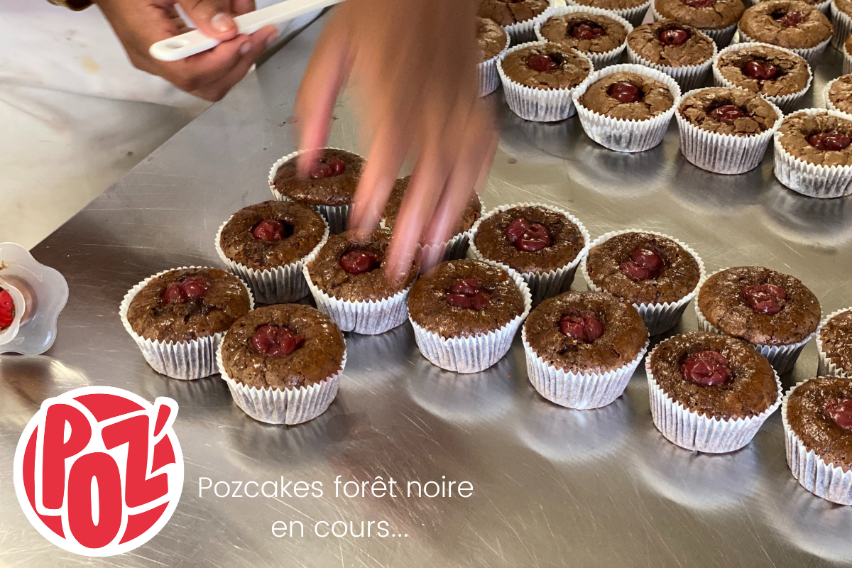 production Pozcakes forêt noire en cours...