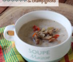 Velouté de christophine et champignons