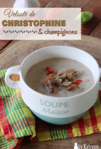 Velouté de christophine et champignons