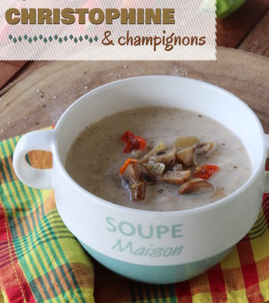Recette du Velouté de CHRISTOPHINE et champignons, selon Katreen