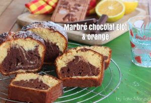 marbré chocolat Elot et orange