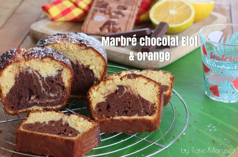 marbré chocolat Elot et orange