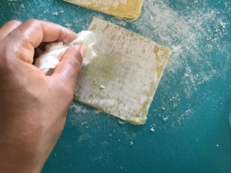 feuillets à raviolis chinois