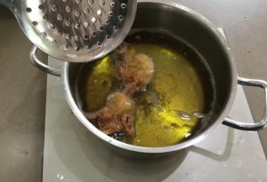 raviolis frits à la morue