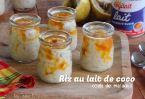 Riz au lait de coco et maracuja