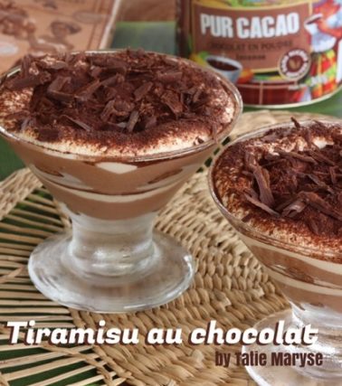 Recette du TIRAMISU au chocolat - by Tatie Maryse