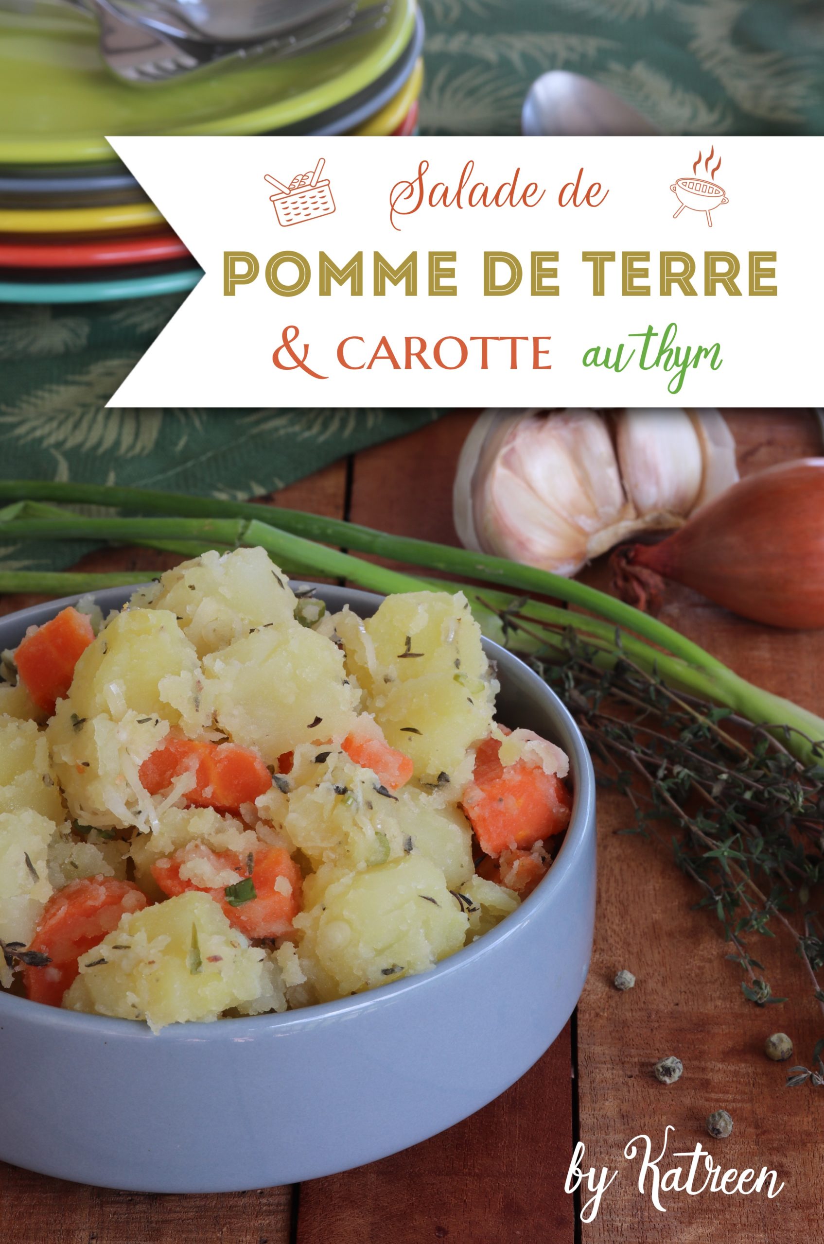 salade de pomme de terre et carotte au thym