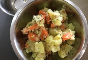 salade de pomme de terre et carotte au thym