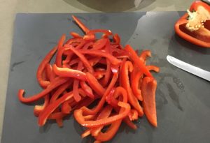 lasagnes à la viande et aux poivrons