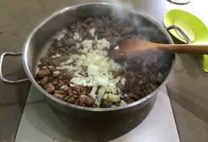 lasagnes à la viande et aux poivrons