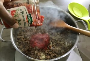 lasagnes à la viande et aux poivrons