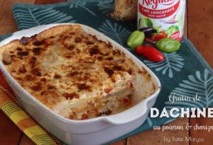 gratin de dachine au poivron et au chorizo