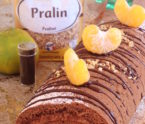 bûche roulée chocolat praliné