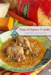 soupe poulet légumes vermicelles PANZANI