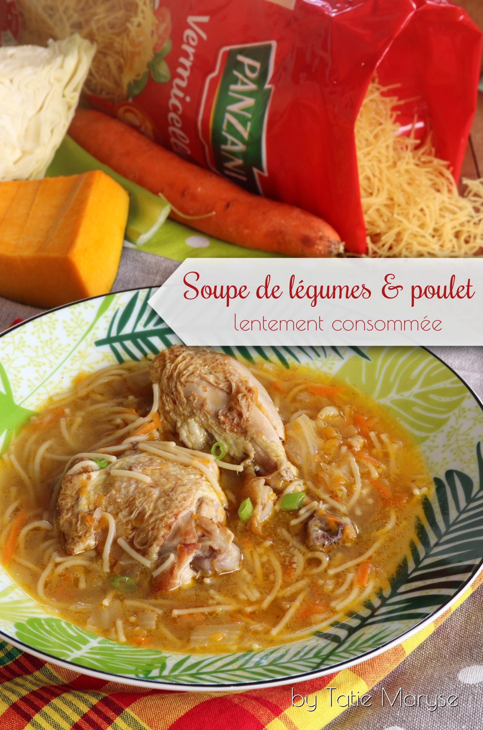 soupe poulet légumes vermicelles PANZANI